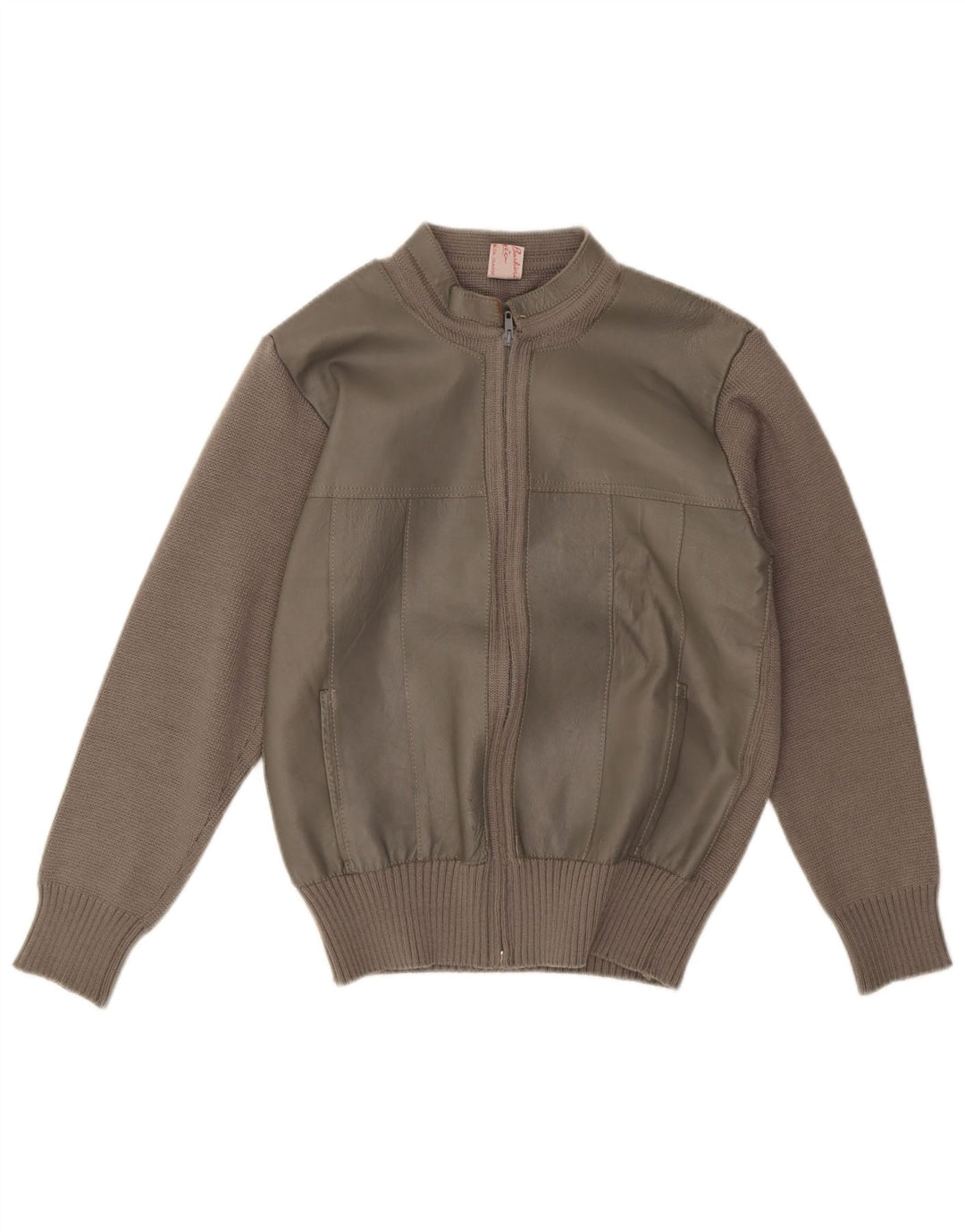 Suéter Cardigan Masculino Vintage IT 50 Acrílico Marrom Médio