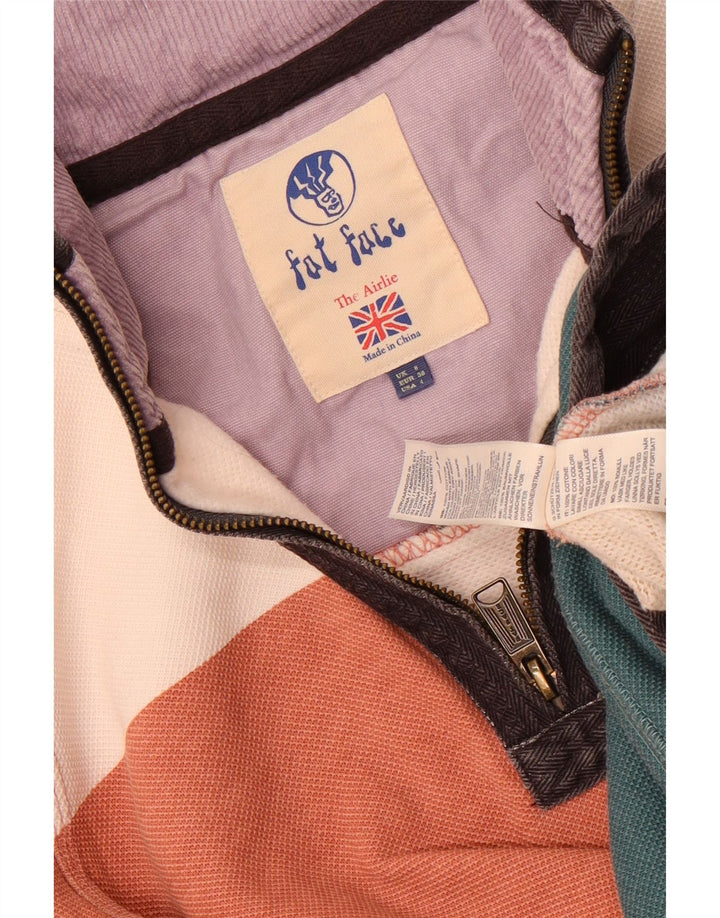 Jumper de moletom grande feminino Fat Face UK 8 pequeno multicolorido