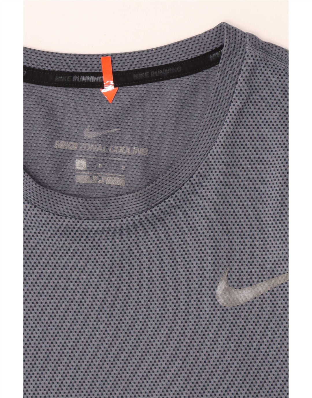 Camiseta masculina de manga curta Nike grande poliéster manchado azul