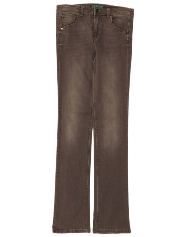 Calça Jeans Skinny Bootcut Feminina Benetton W28 L33 Cinza