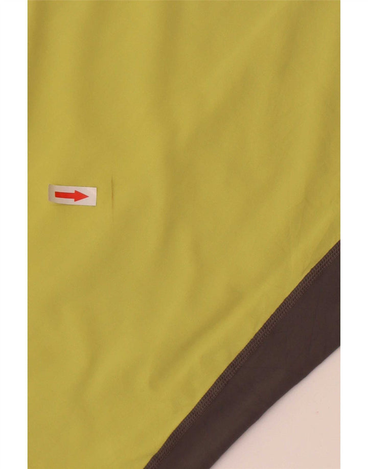 Volcom Mens Top Manga Longa Médio Amarelo Colourblock Nylon