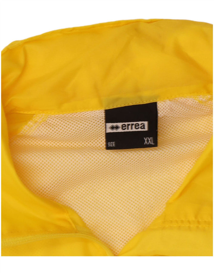 Jaqueta de chuva masculina Errea UK 44 2XL nylon amarelo