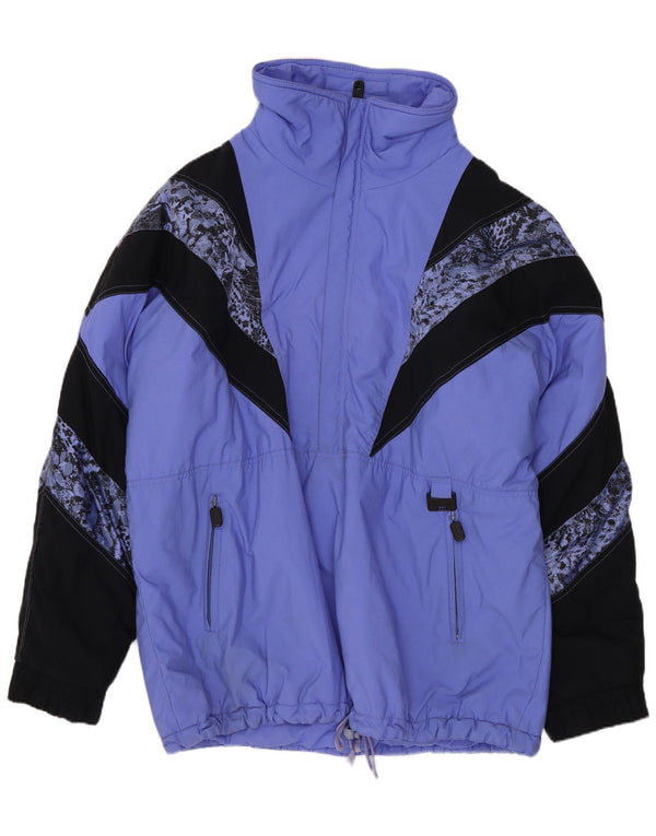 Jaqueta de esqui masculina Alasca XL azul Colourblock poliamida retrô