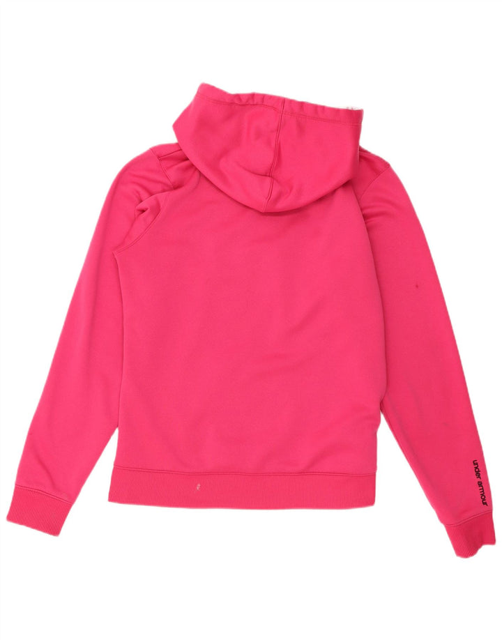 Under Armour feminino gráfico moletom com capuz Reino Unido 14 poliéster rosa médio