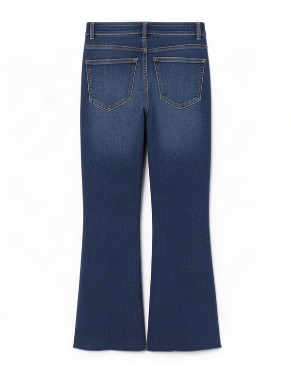 Zara Calça jeans feminina larga EU 34 2XS W24 L25 Azul