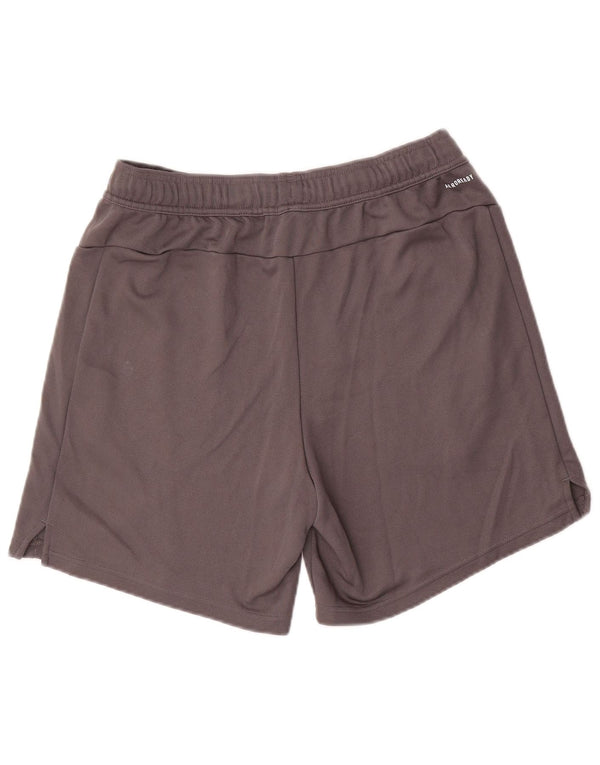Shorts esportivos masculinos Adidas Aeroready Regular Fit grande poliéster cinza