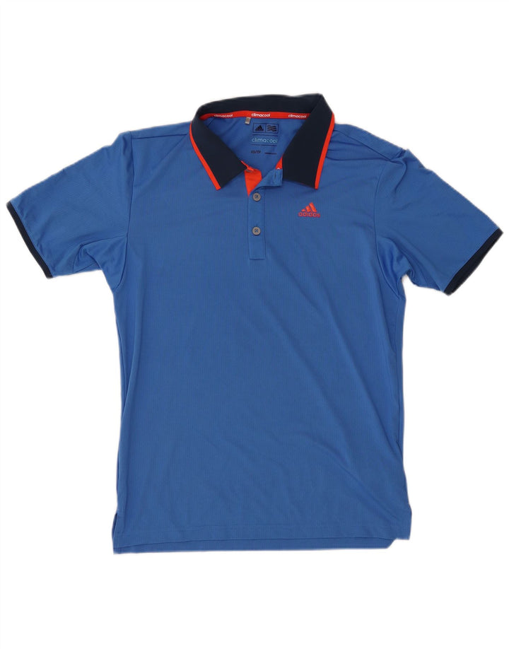 ADIDAS Mens Climacool Polo XS Azul Poliéster