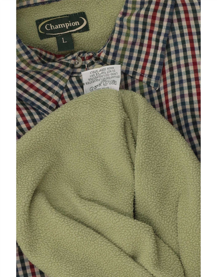 Camisa masculina vintage de flanela de lenhador grande algodão guingão multicolorido