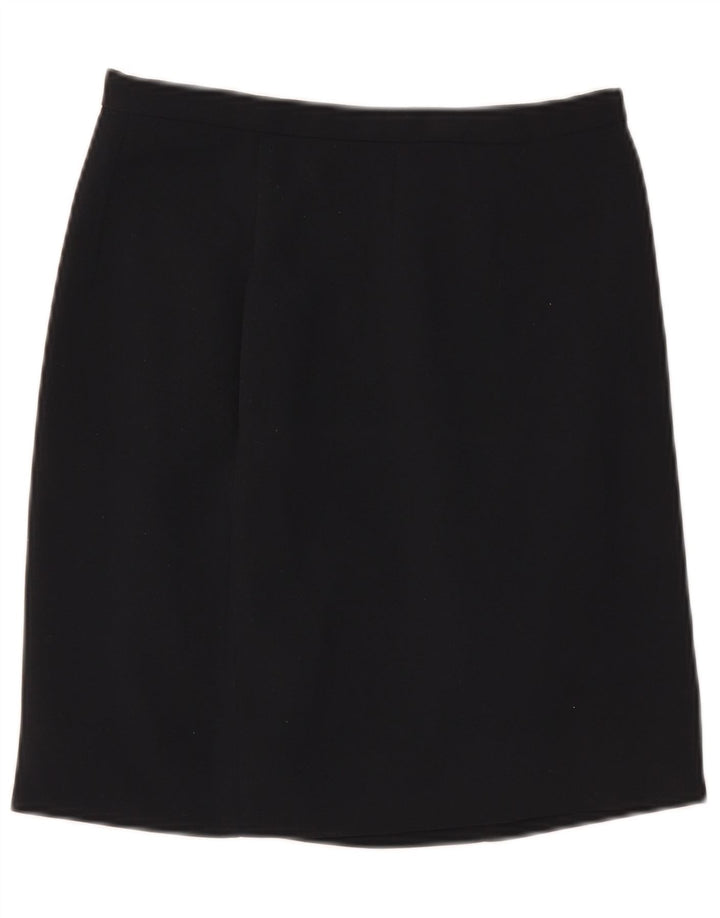 Mini saia feminina Zara EU 40 médio W30 azul marinho poliéster