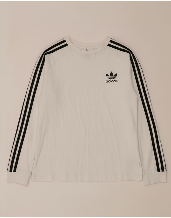 Top Adidas Menino Manga Comprida 12-13 Anos Algodão Branco