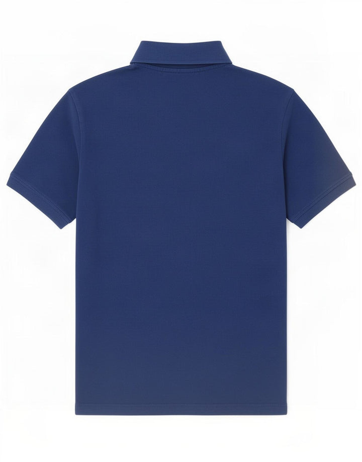 Camisa polo masculina Kappa algodão azul médio