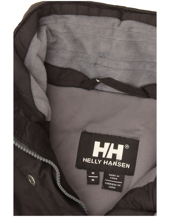 Jaqueta corta-vento feminina Helly Hansen UK 38 médio preto colorblock nylon