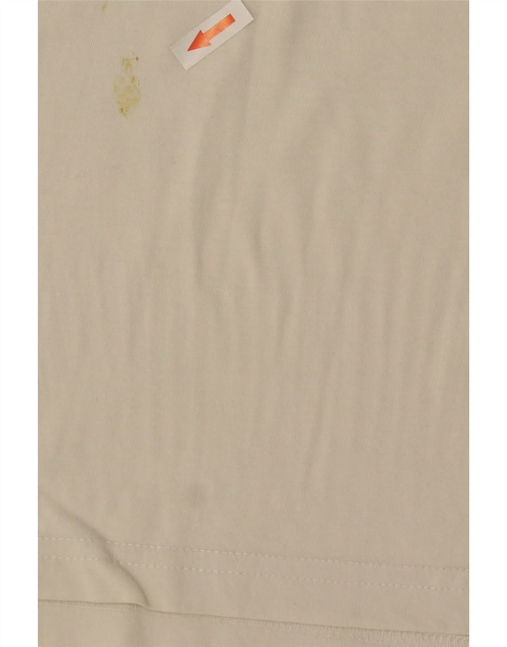 Reebok Mens Loose Fit T-Shirt Top Pequeno Branco