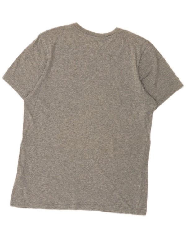 Nike Mens Camiseta Top Pequeno Algodão Cinza