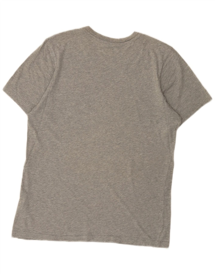 Nike Mens Camiseta Top Pequeno Algodão Cinza