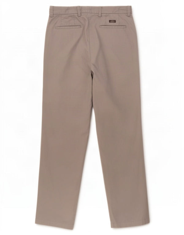 Calça chino masculina Marks & Spencer Blue Harbor Pegged W32 L31 algodão cinza