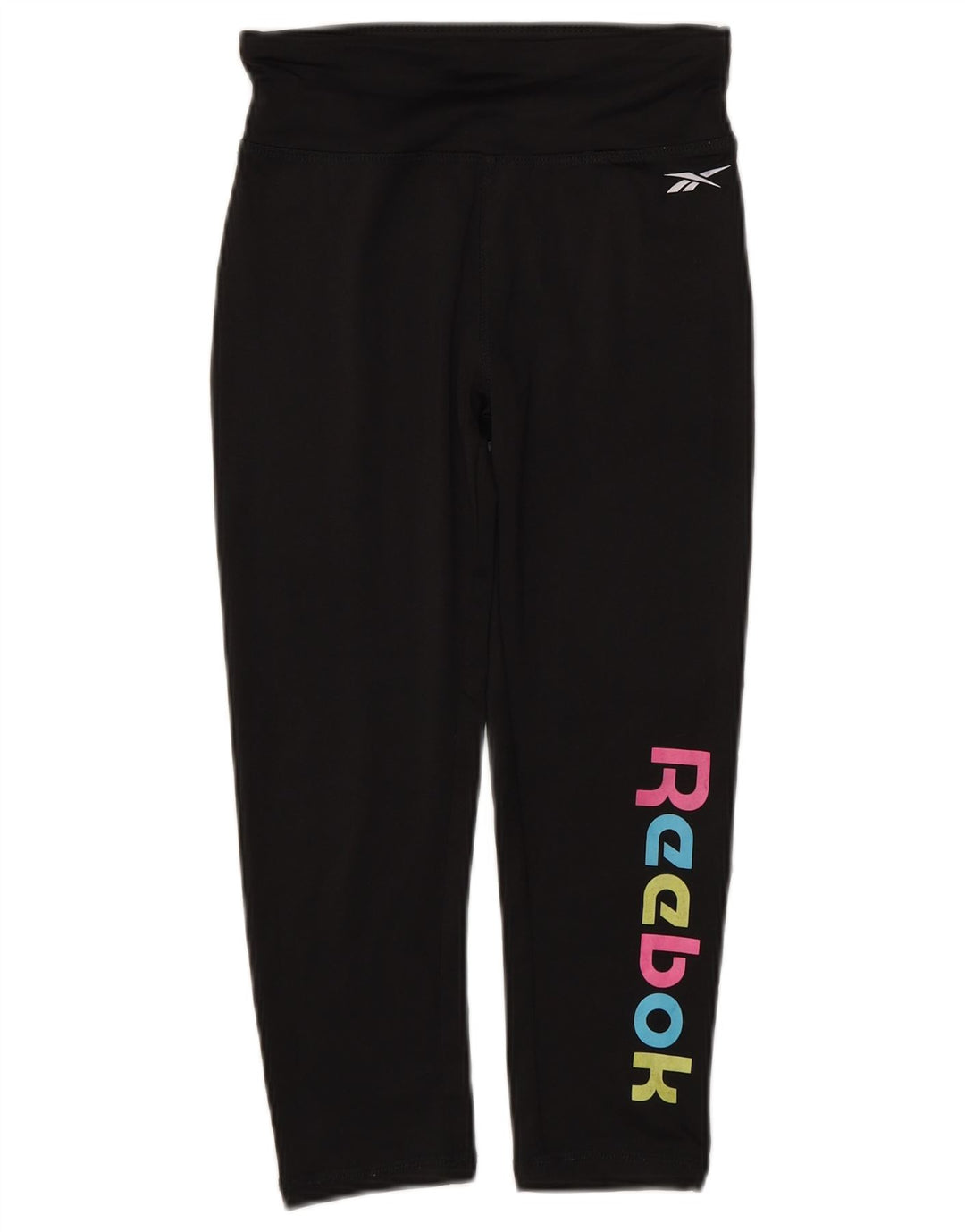 Leggings Reebok Girl Capri Graphic 10-11 Anos Preto Poliéster