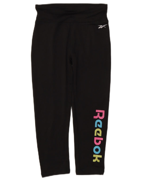 Leggings Reebok Girl Capri Graphic 10-11 Anos Preto Poliéster
