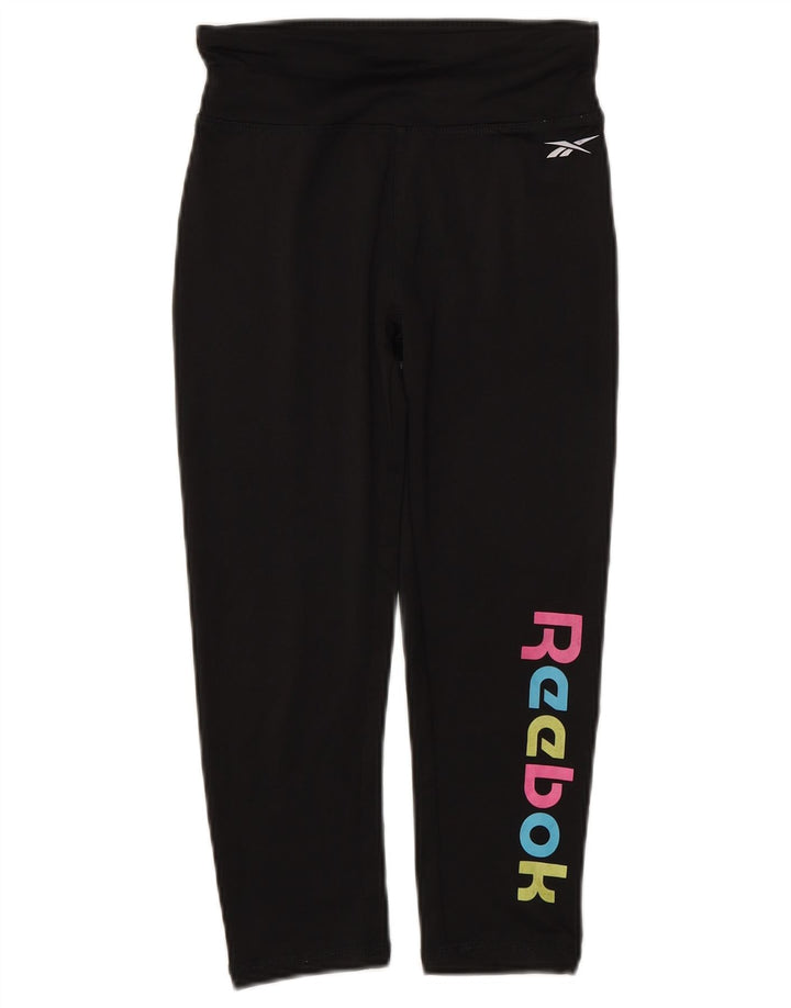 Leggings Reebok Girl Capri Graphic 10-11 Anos Preto Poliéster