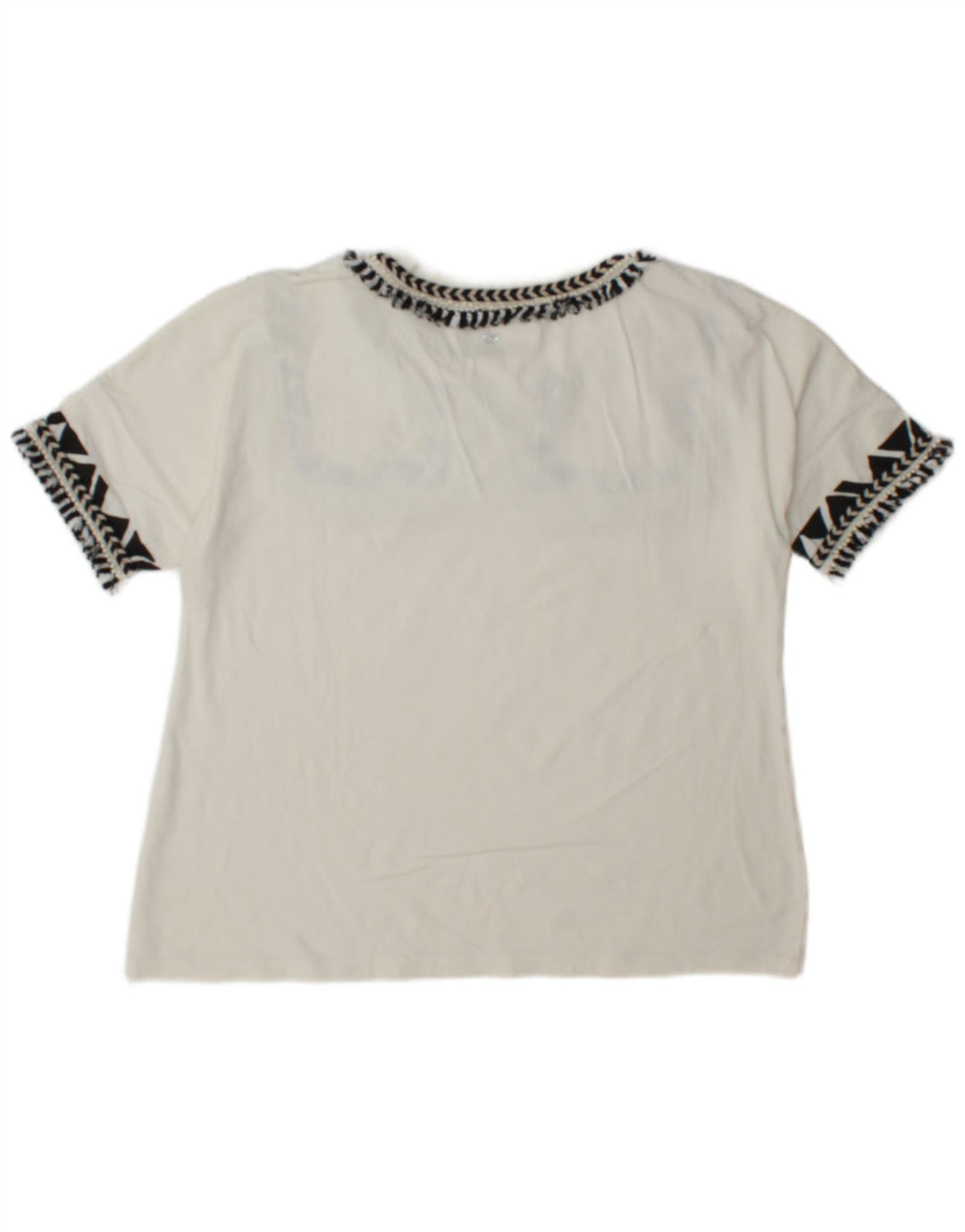 Camiseta feminina Max Mara Top UK 12 Médio Branco