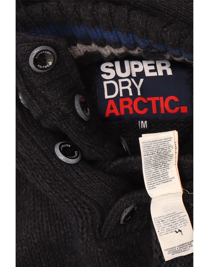 Suéter masculino Superdry com capuz médio azul marinho acrílico