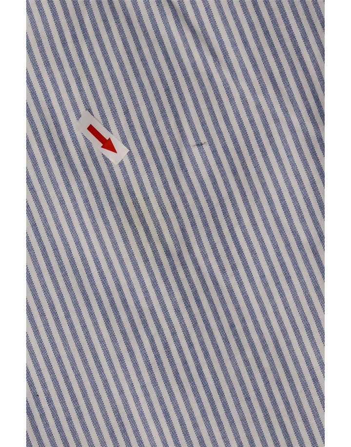 Camisa masculina BROOKSFIELD tamanho 41 algodão listrado azul médio