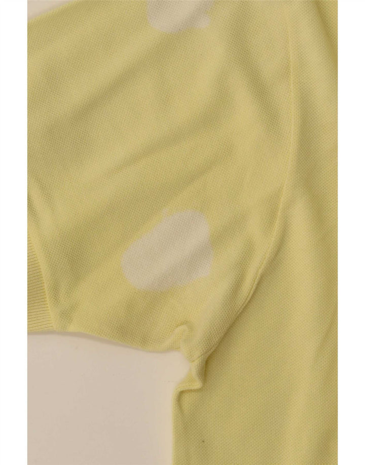 Camisa polo masculina Lacoste tamanho 4 médio algodão amarelo