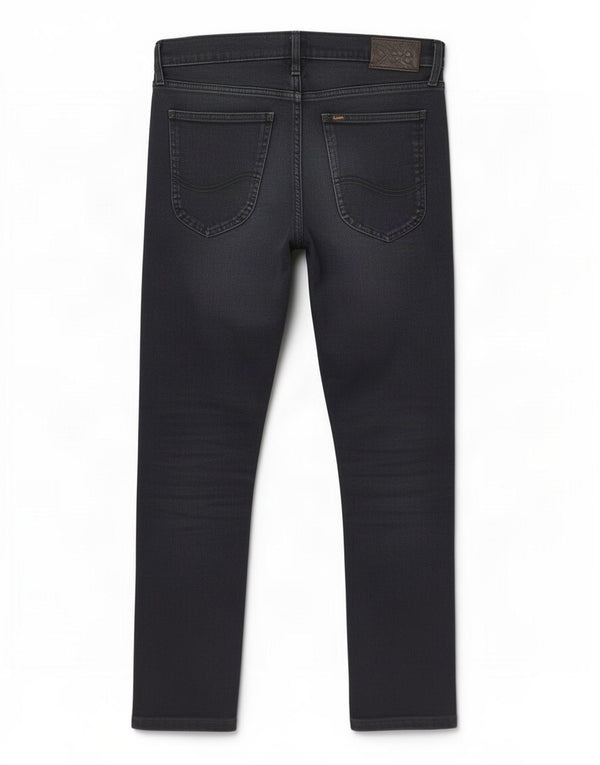 Lee Mens Luke Slim Jeans W31 L29 Algodão Preto