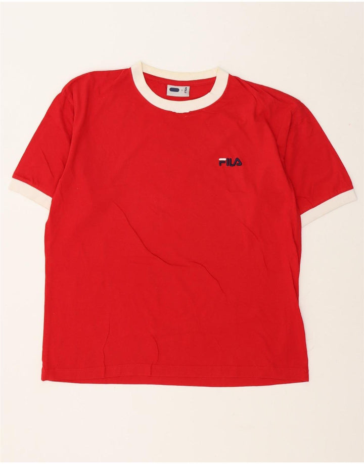 Camiseta masculina Fila Top pequeno vermelho