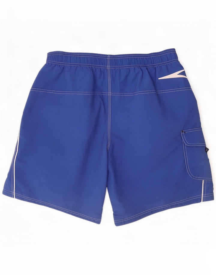 Speedo Shorts de natação masculino poliéster azul médio
