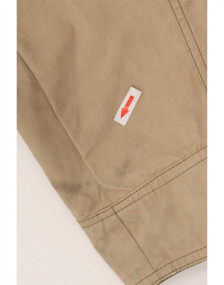 Jaqueta utilitária masculina Braddock UK 40 grande algodão bege