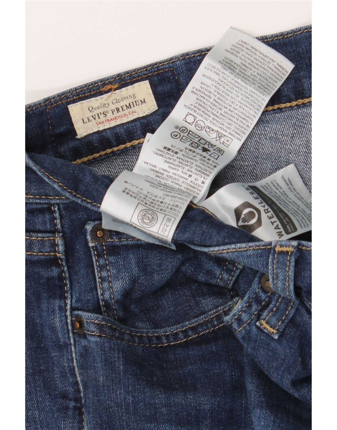 Levi's Masculino 511 Slim Jeans W32 L30 Azul Algodão