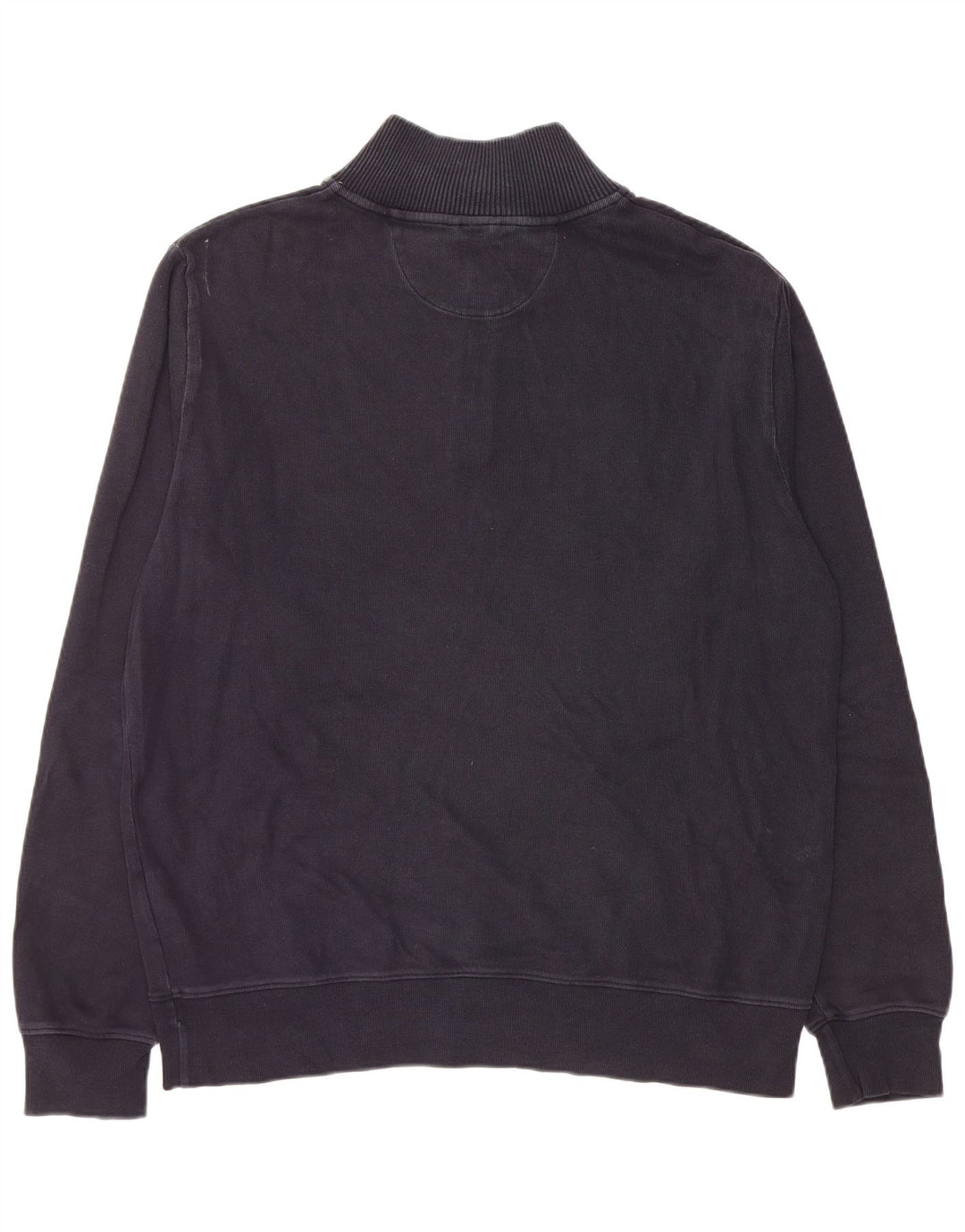 Suéter masculino GANT com zíper e gola 2XL algodão azul marinho