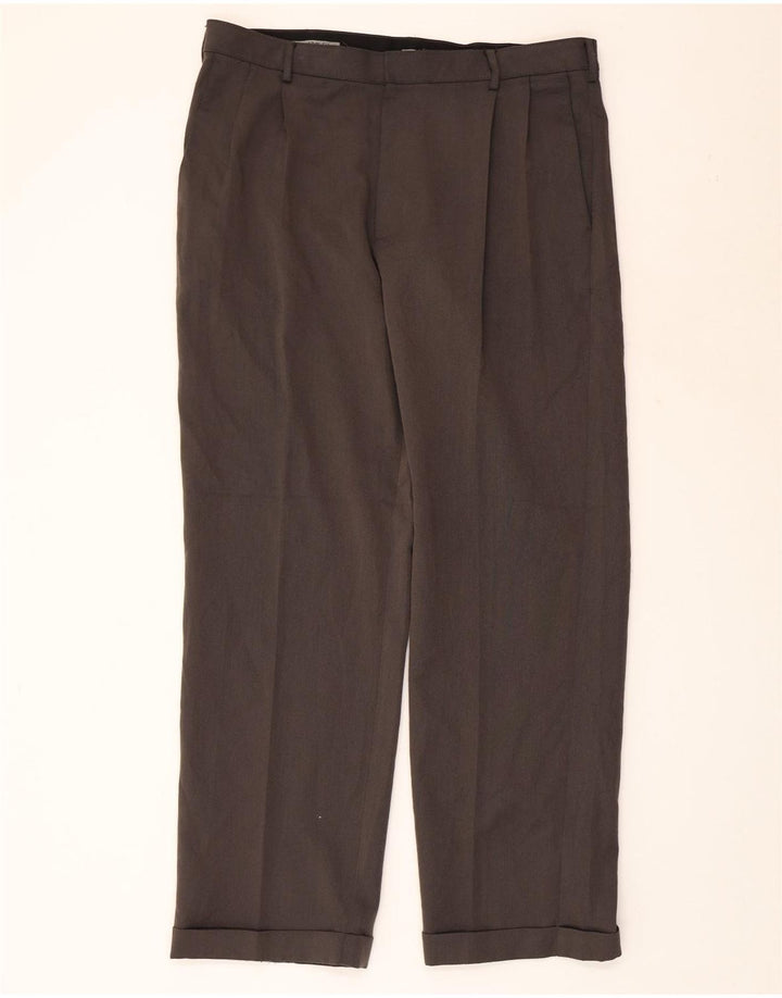 Calças chino masculinas LEE Custom Fit Pegged W36 L32 poliéster cinza