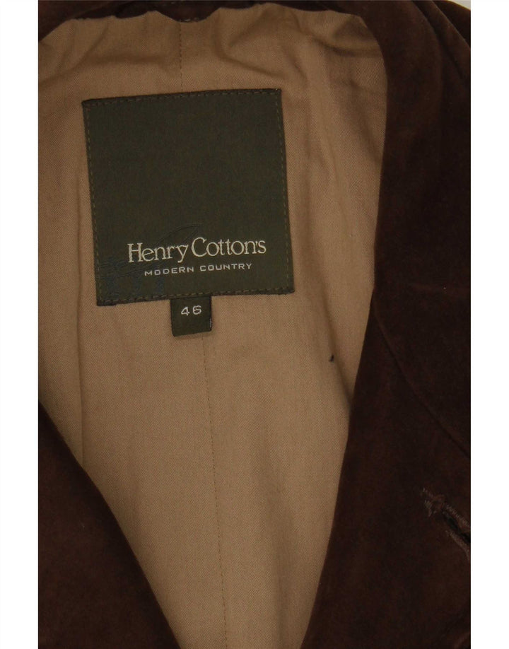 Jaqueta utilitária masculina Henry Cottons IT 46 pequena marrom