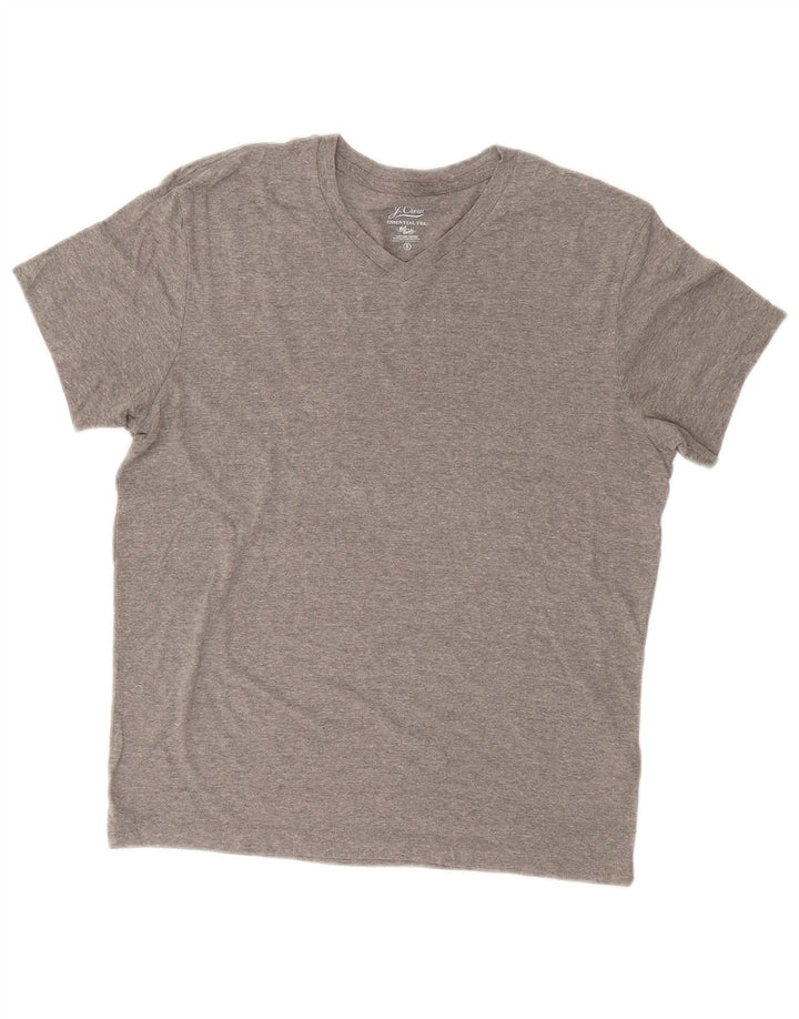 Camiseta masculina J. CREW Top pequeno algodão cinza