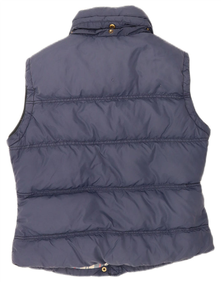 Colete acolchoado feminino Jack Wills UK 12 médio azul marinho