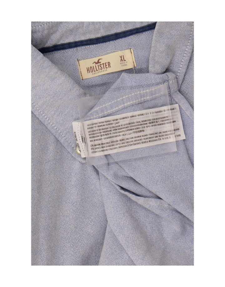 Camisa masculina HOLLISTER XL algodão azul