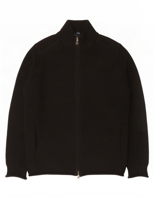 Suéter Cardigan Masculino French Connection Lã Média Preta