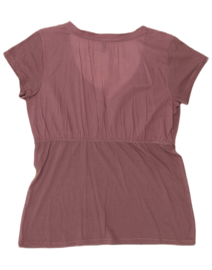 Blusa feminina Benetton UK 14 rosa médio