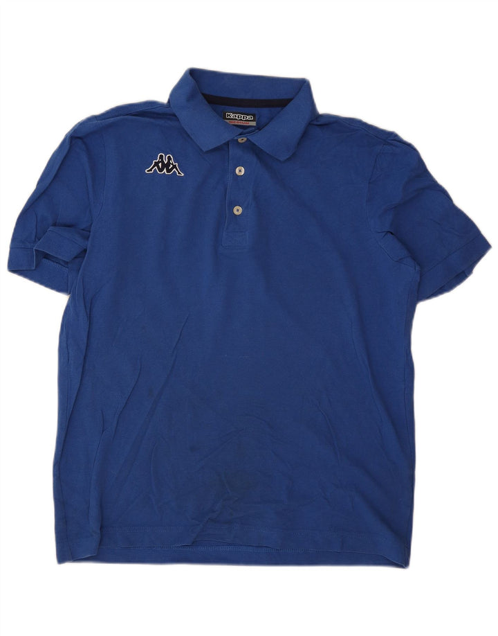 Camisa polo masculina Kappa azul médio
