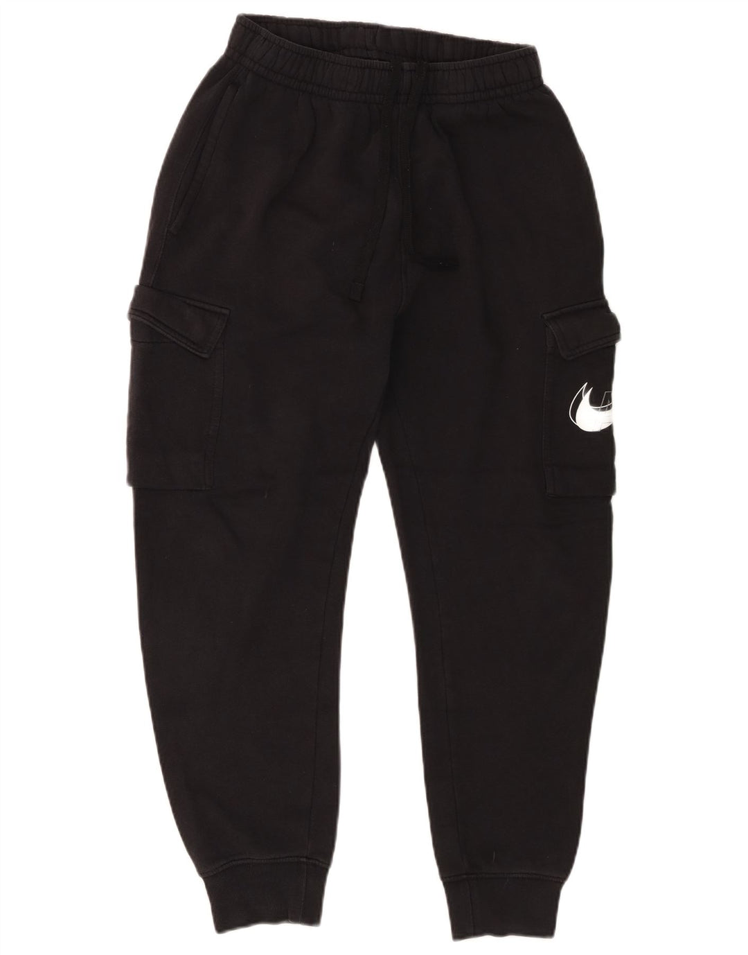 Nike masculino gráfico cargo calças de treino joggers pequeno algodão preto