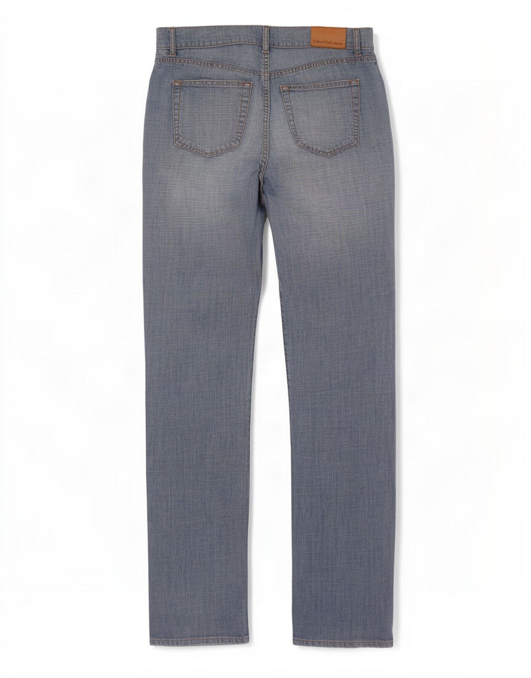 Calça jeans reta masculina Calvin Klein W33 L33 azul algodão