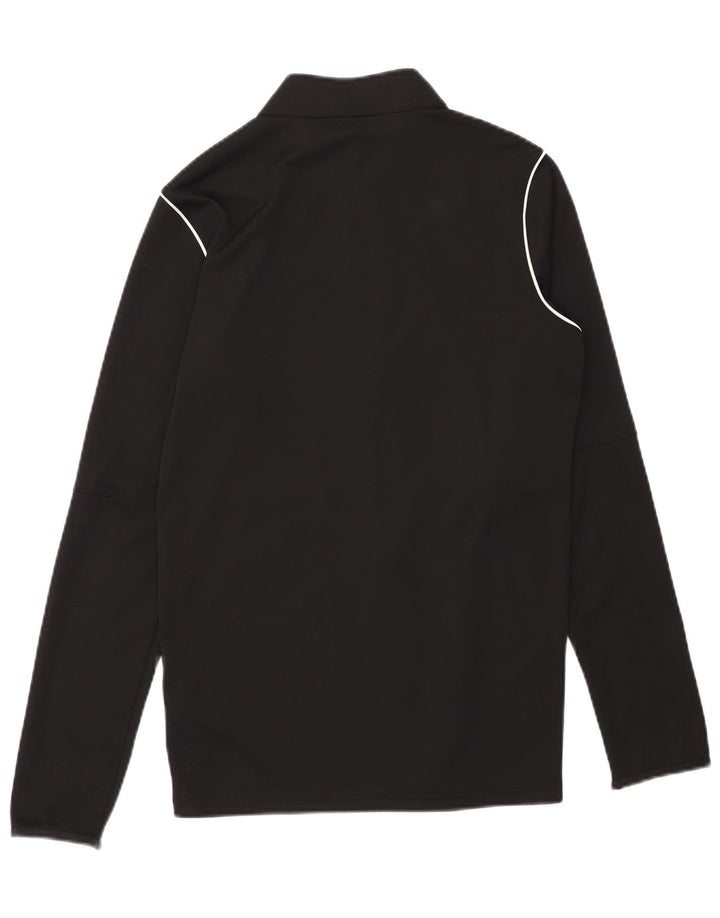 Nike Mens Dri Fit Loose Fit Treino Top Jaqueta Pequena Poliéster Preto
