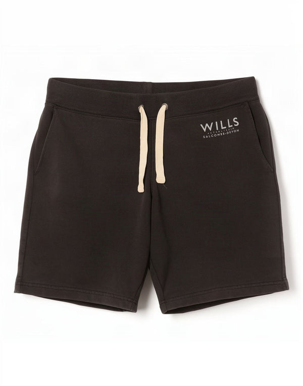 Jack Wills Mens Sport Shorts Pequeno Algodão Preto