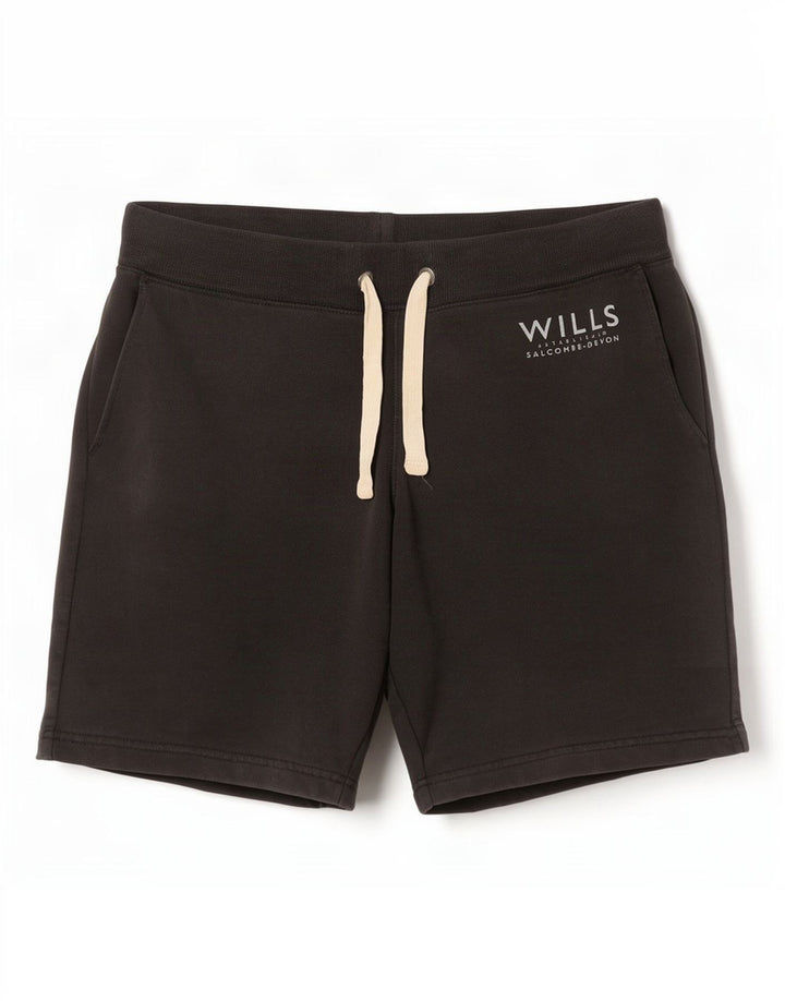 Jack Wills Mens Sport Shorts Pequeno Algodão Preto