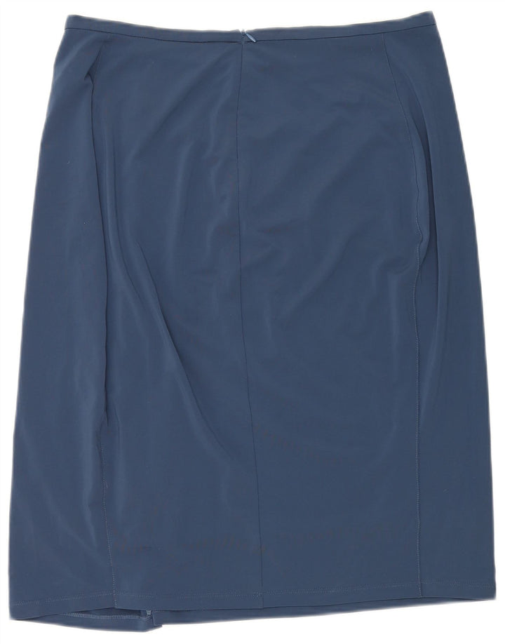 ELENA MIRO Saia lápis feminina W36 XL azul