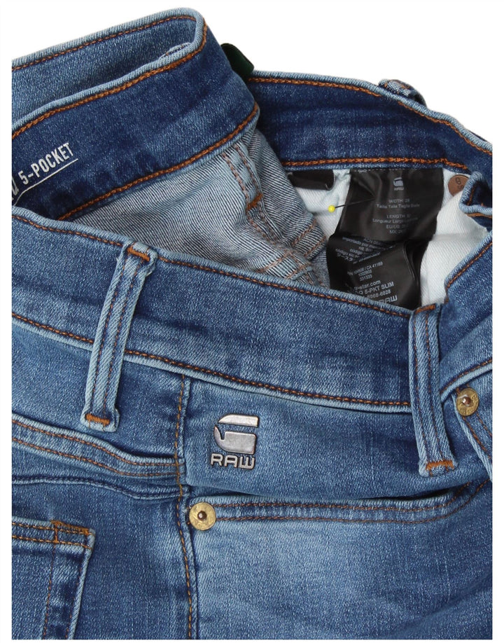 Jeans slim masculino G-STAR W28 L32 algodão azul