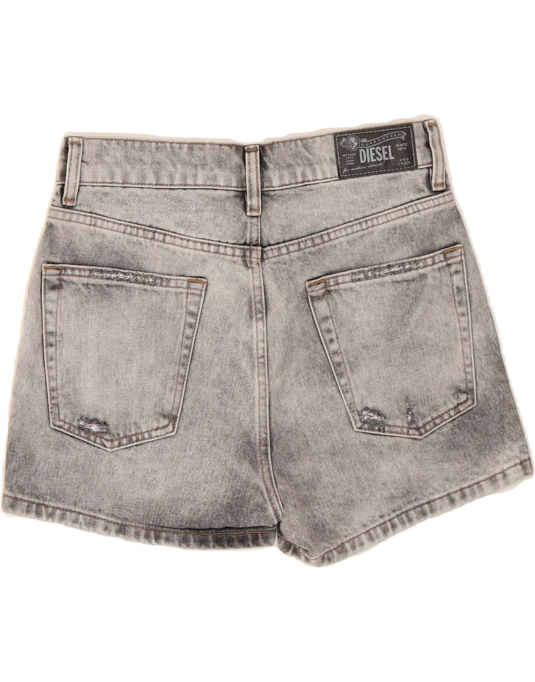 DIESEL Womens Denim Shorts W23 XS Grey Cotton Vintage Diesel and Second-Hand Diesel from Messina Hembry 