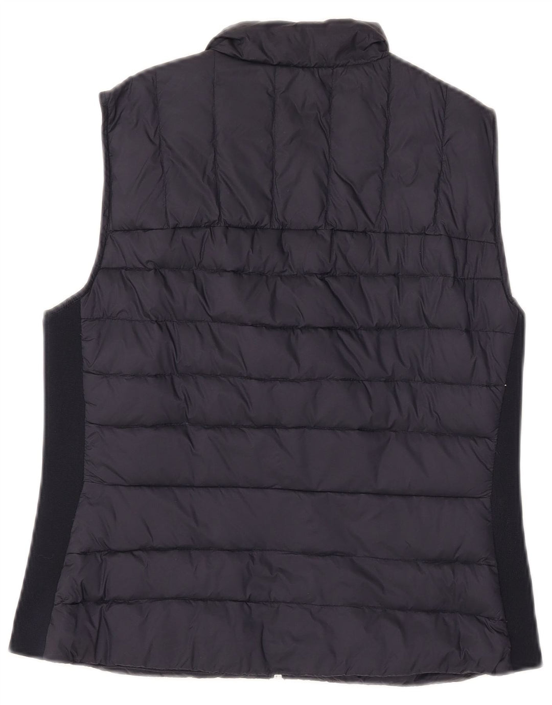 Colete acolchoado feminino Zara UK 16 grande nylon preto
